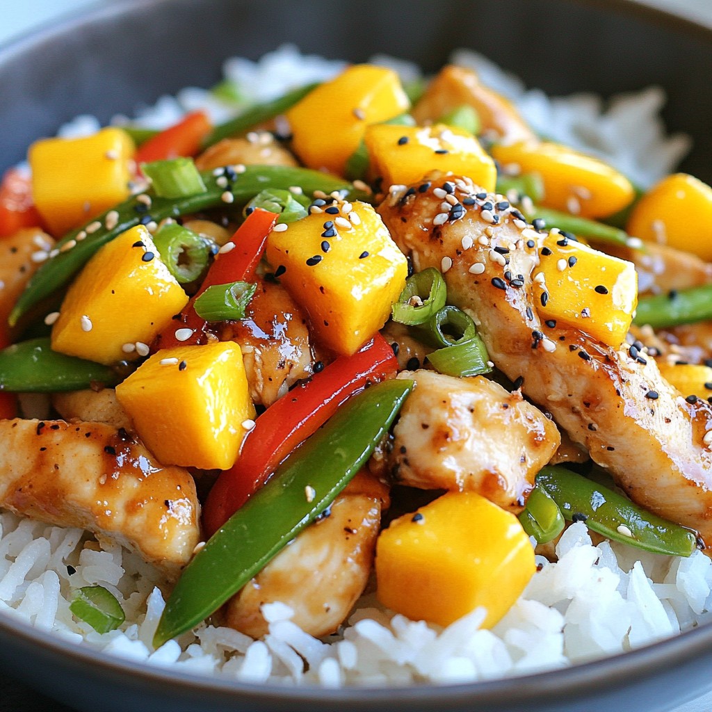 Spicy Mango Chicken Stir Fry Tasty and Quick Meal