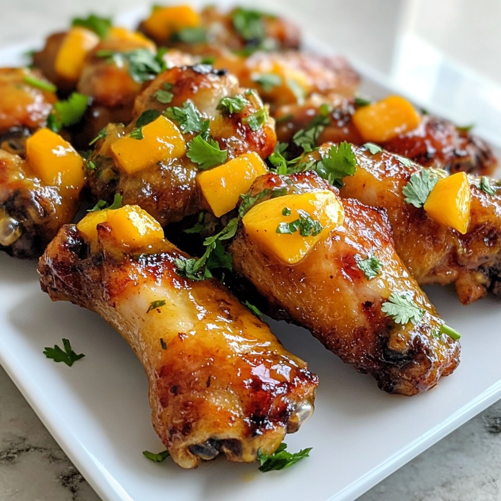 Mango Habanero Chicken Wings Spicy Flavor Explosion