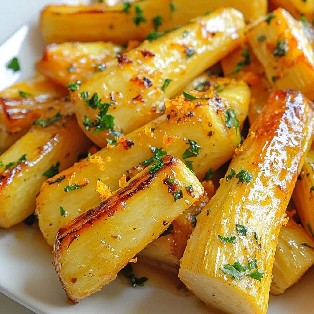 Golden Thanksgiving Herb and Maple Glazed Parsnips Delight
