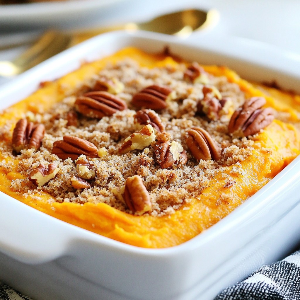 Savory Thanksgiving Sweet Potato Casserole Delight