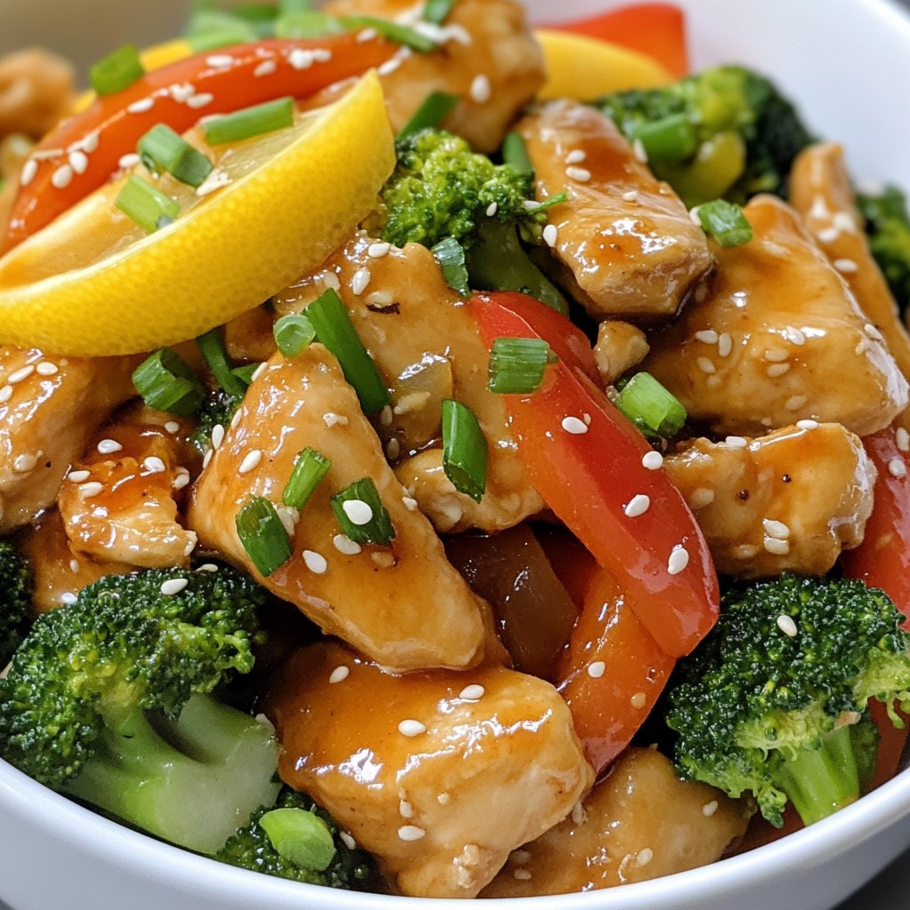 Honey Lemon Chicken Stir Fry Flavorful Weeknight Meal