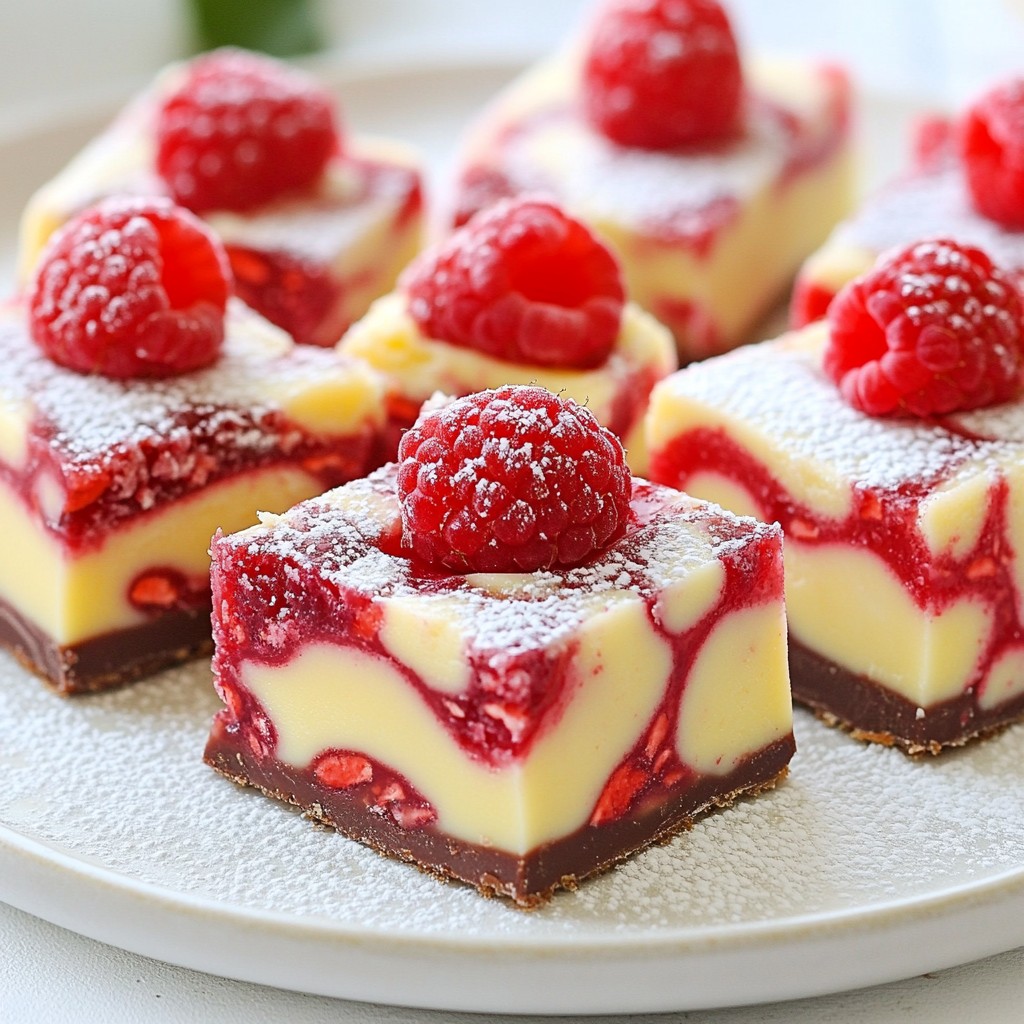Raspberry Chocolate Swirl Fudge Easy Dessert Recipe
