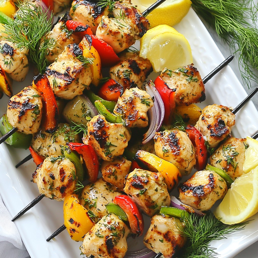 Lemon Herb Chicken Kabobs Flavorful Grilling Delight