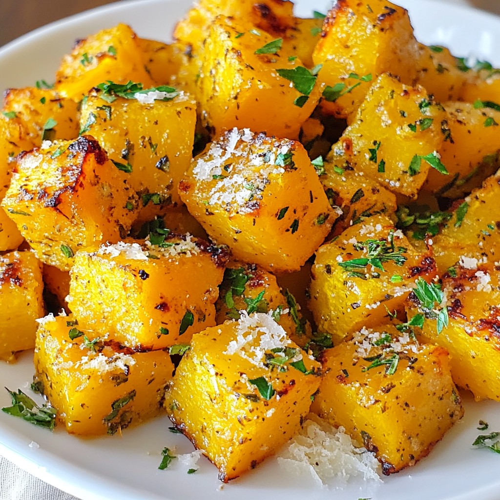 Crispy Thanksgiving Herb-Roasted Butternut Squash Delight
