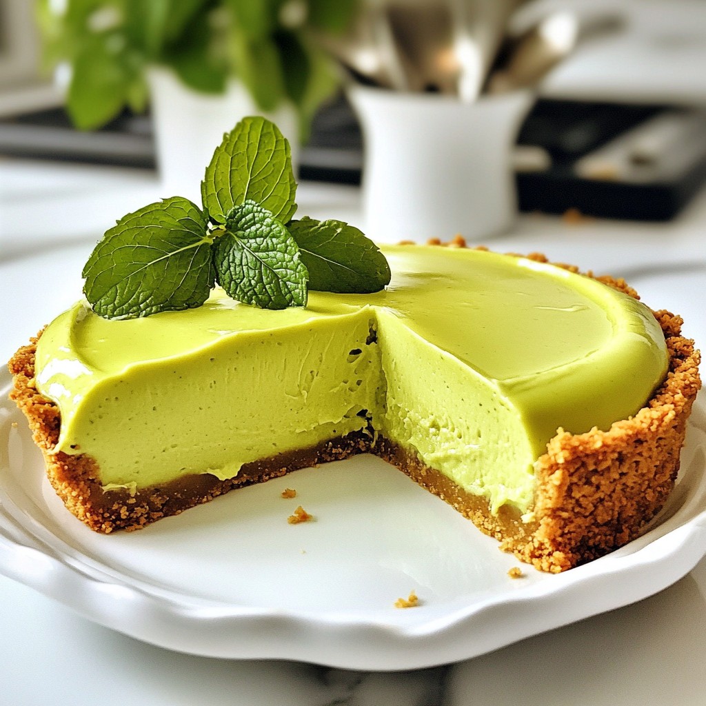 Avocado Lime Cheesecake Delightfully Creamy Treat