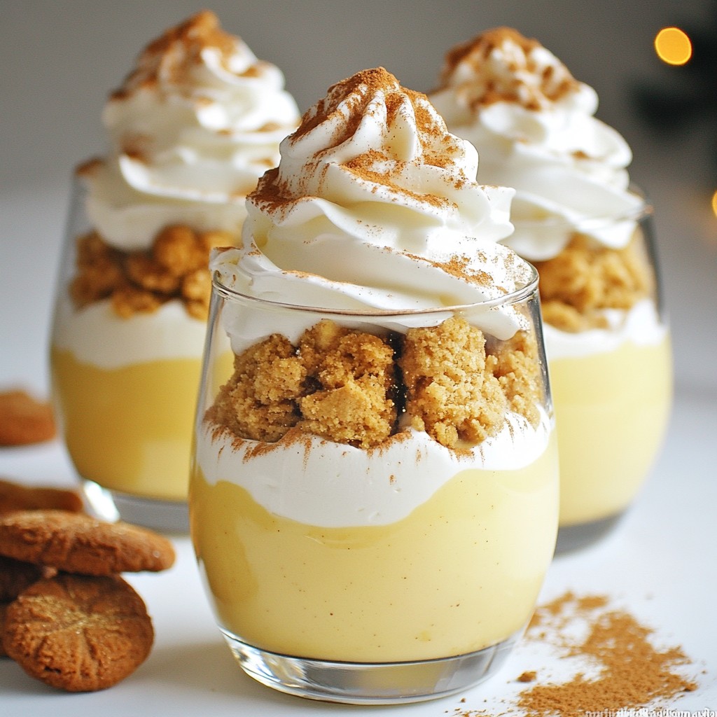 Creamy Holiday Eggnog Pudding Parfaits Delight