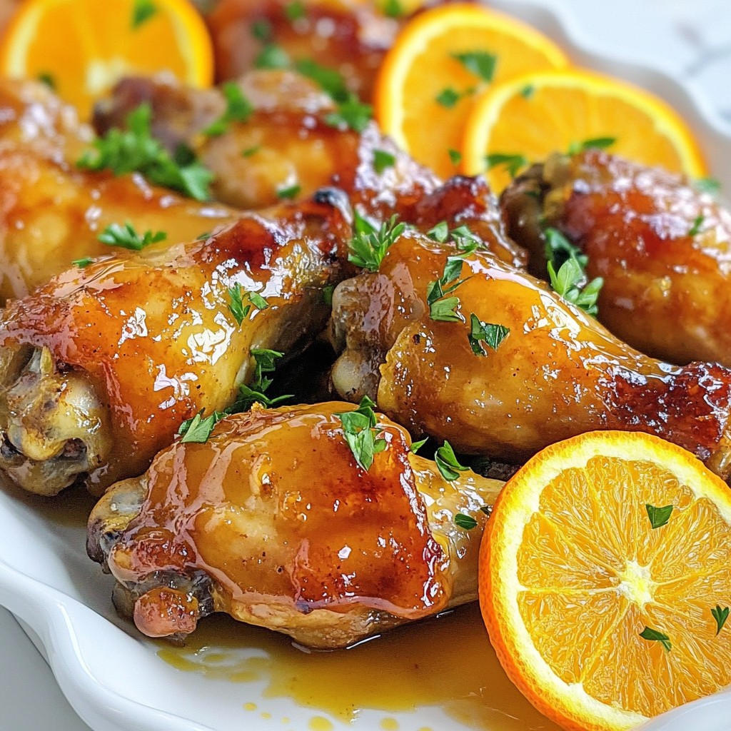 Zesty Thanksgiving Orange Glazed Chicken Wings Recipe