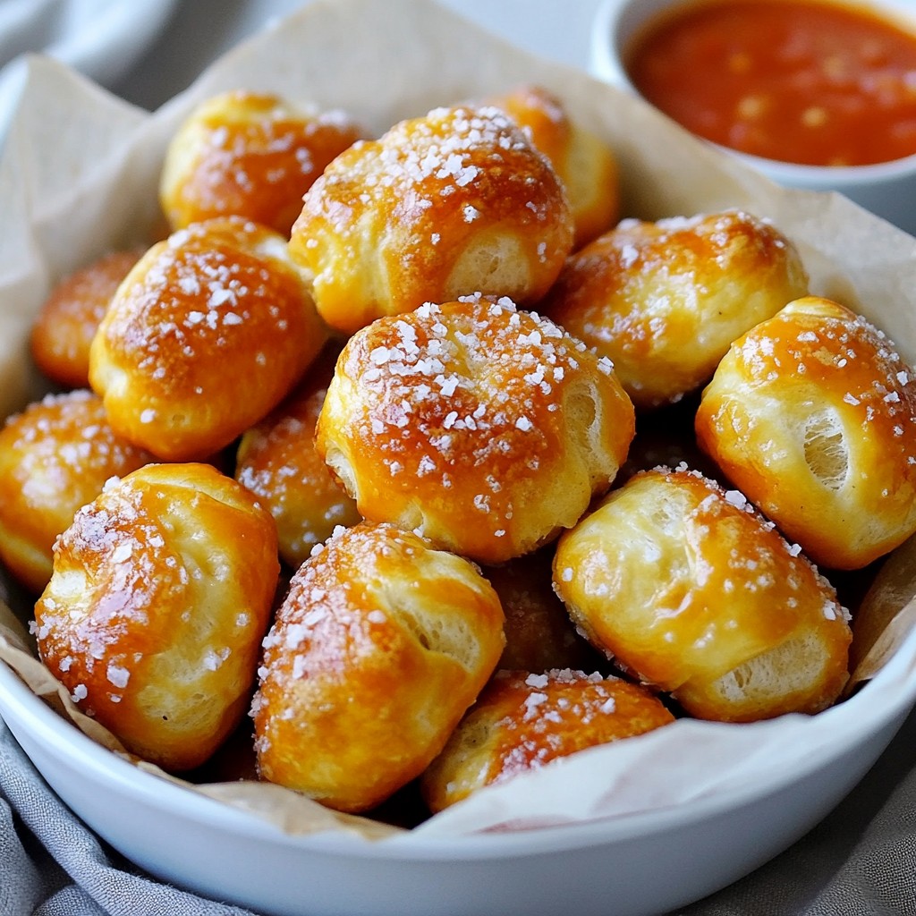 Garlic Parmesan Pretzel Bites Tasty Snack Recipe