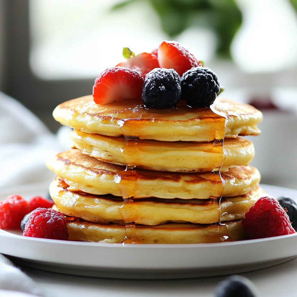 Zesty Easter Lemon Ricotta Pancakes Delightful Dish