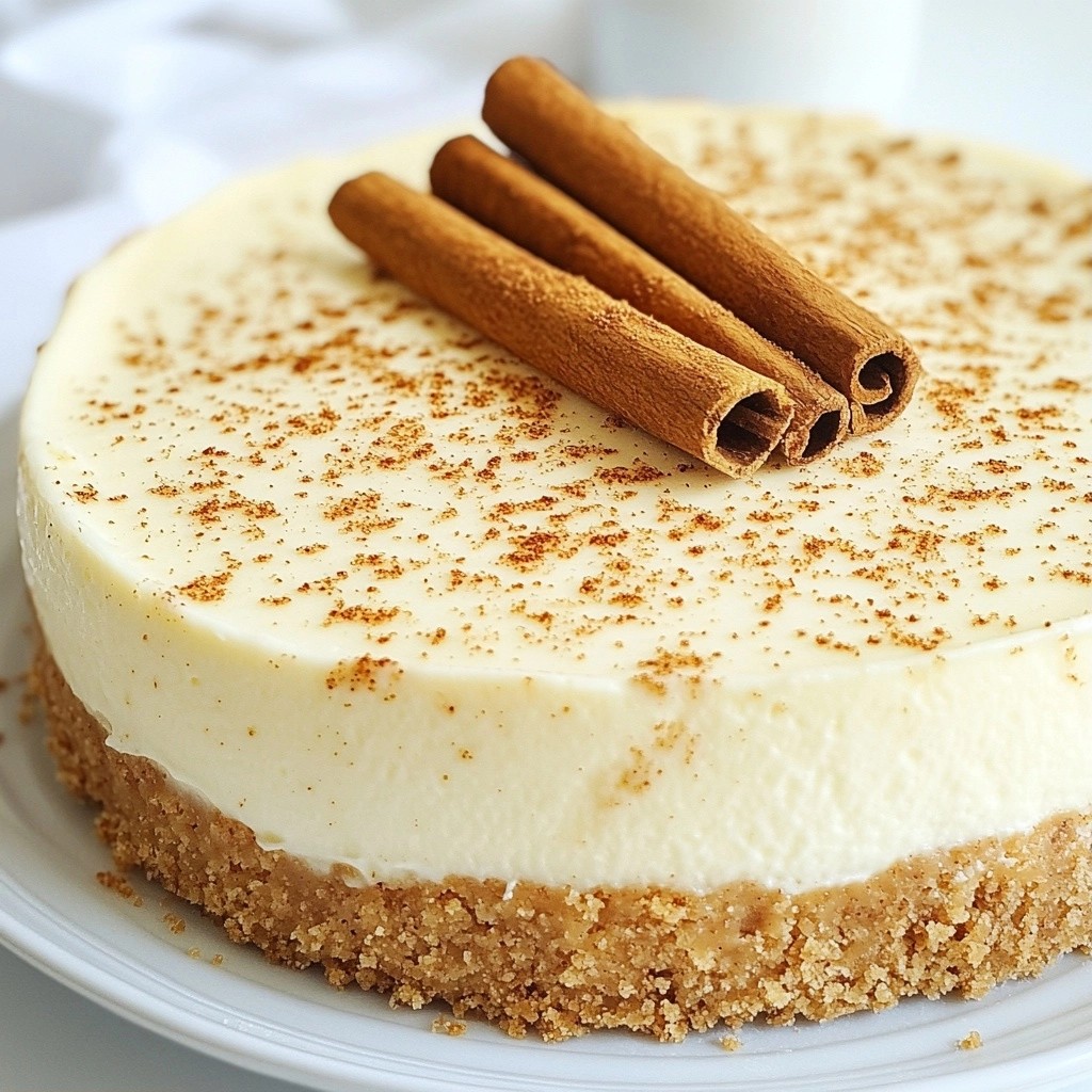 Velvety Holiday Cinnamon Cream Cheesecake Delight