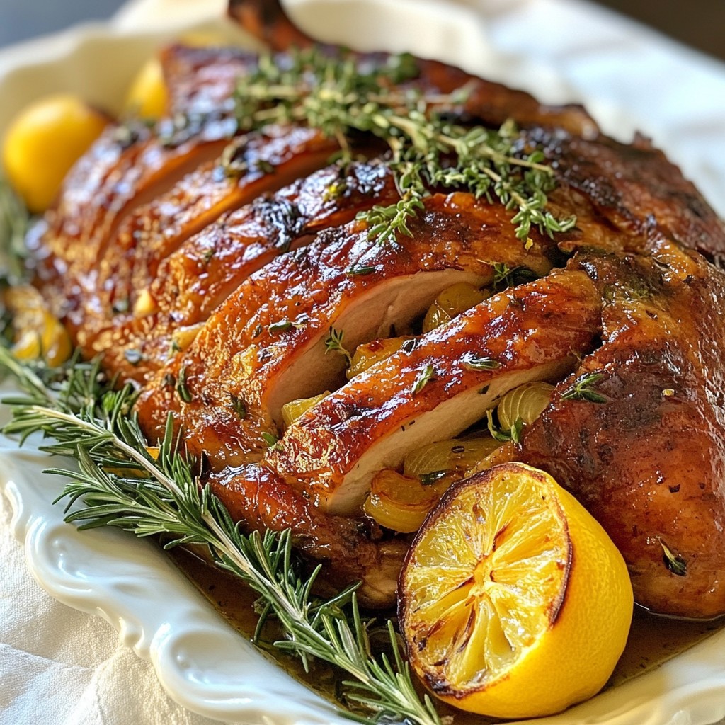 Savory Thanksgiving Herb-Butter Roasted Duck Delight