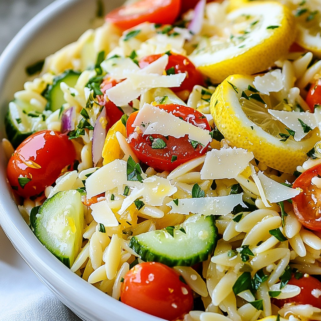 Lemon Parmesan Orzo Salad Fresh and Flavorful Delight