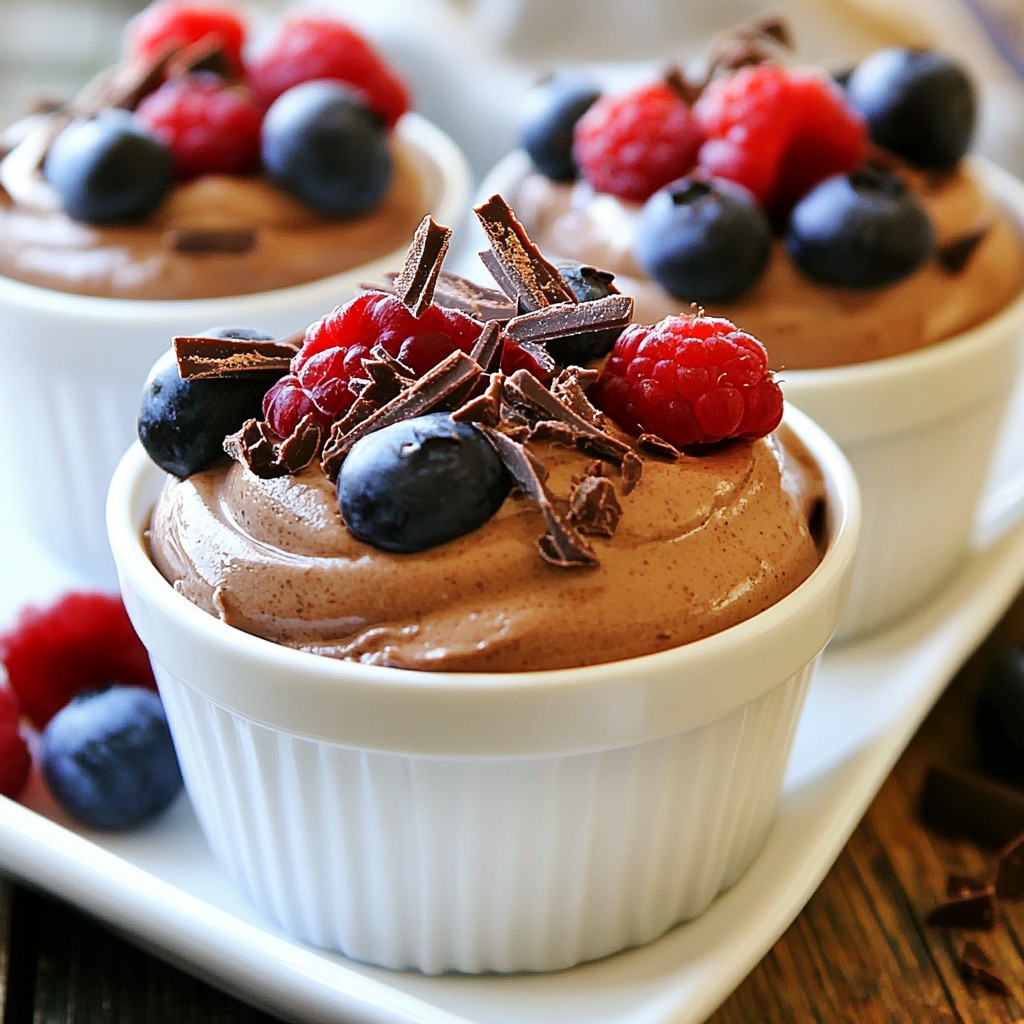 Greek Yogurt Chocolate Mousse Decadent and Easy Treat