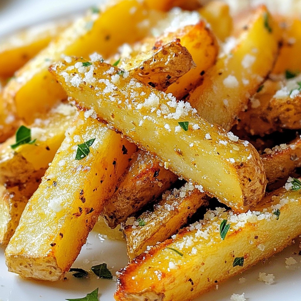 Garlic Parmesan Air Fryer Fries Simple and Crispy