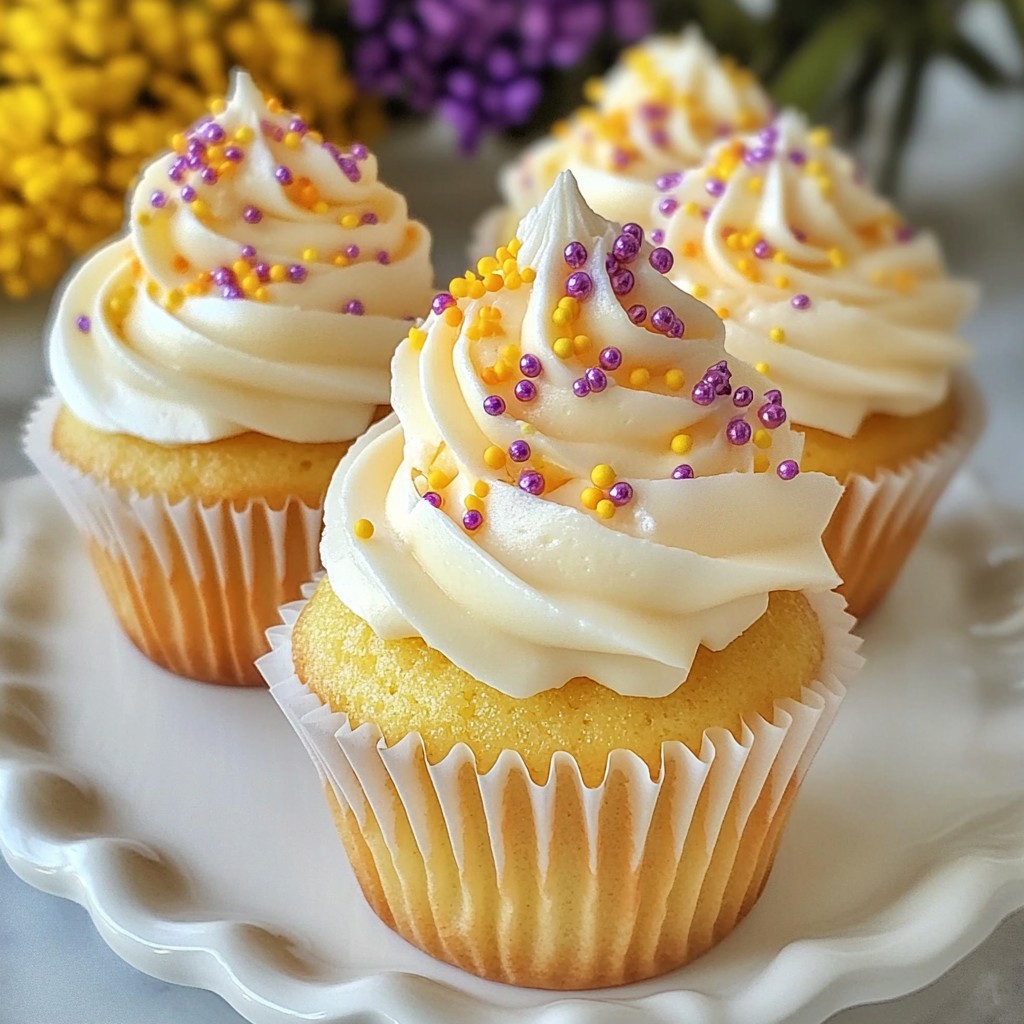 Fluffy Easter Vanilla Bean Cupcakes Delightful Recipe