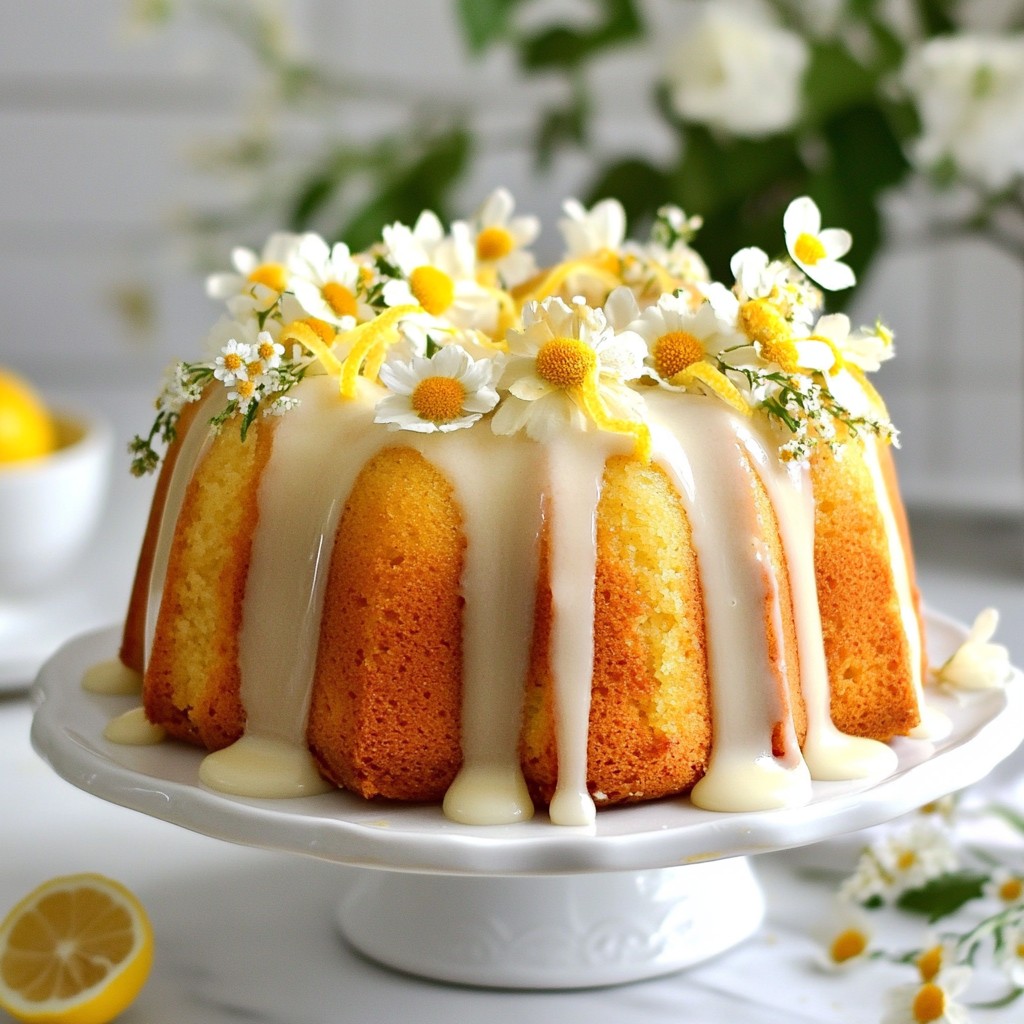Sweet and Tangy Easter Lemon Bundt Cake Delight
