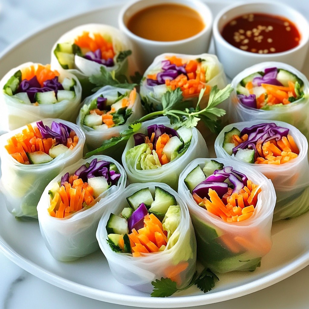 Veggie Spring Rolls Flavorful and Healthy Delight