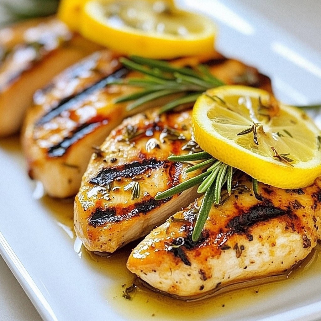 Lemon Rosemary Grilled Chicken Flavorful Delight Recipe