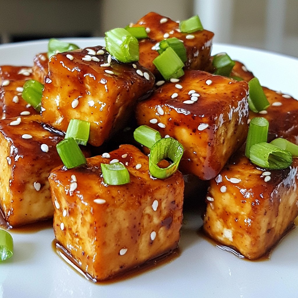 Sweet Chili Glazed Tofu Flavorful Vegan Delight