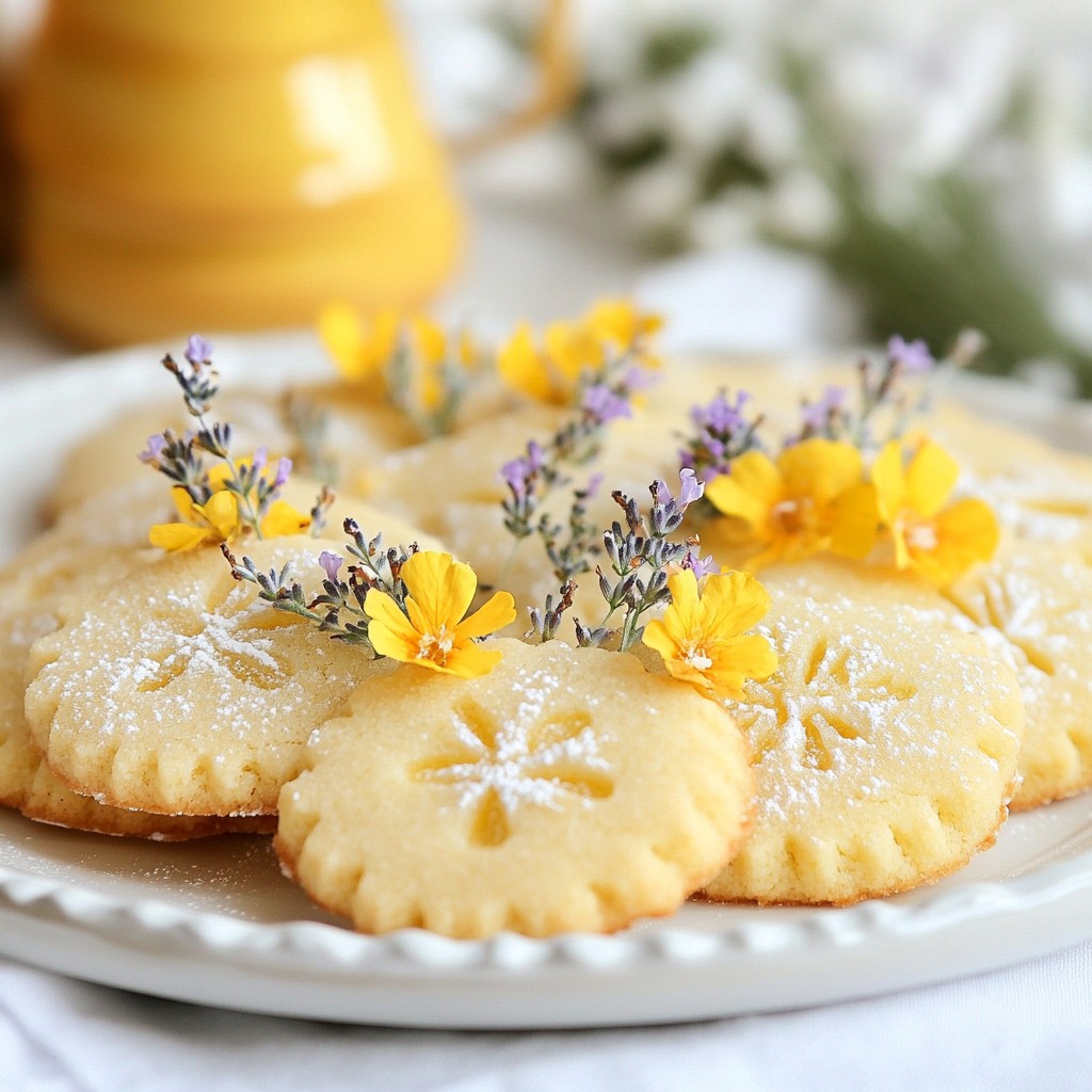 Lemon Lavender Easter Sugar Cookies Delightful Treat