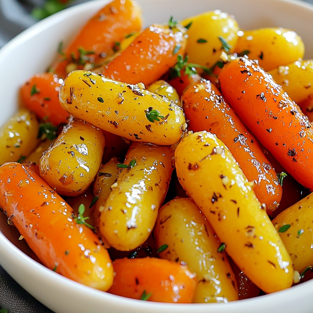 Garlic Butter Roasted Carrots Flavorful Side Dish Recipe