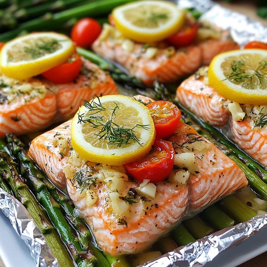 Garlic Herb Salmon Foil Packets Simple and Tasty Meal