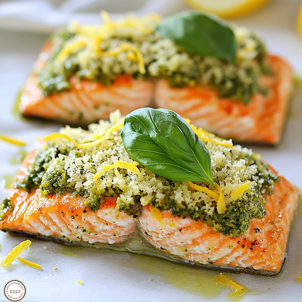 Pesto Parmesan Crusted Salmon Flavorful and Easy Recipe