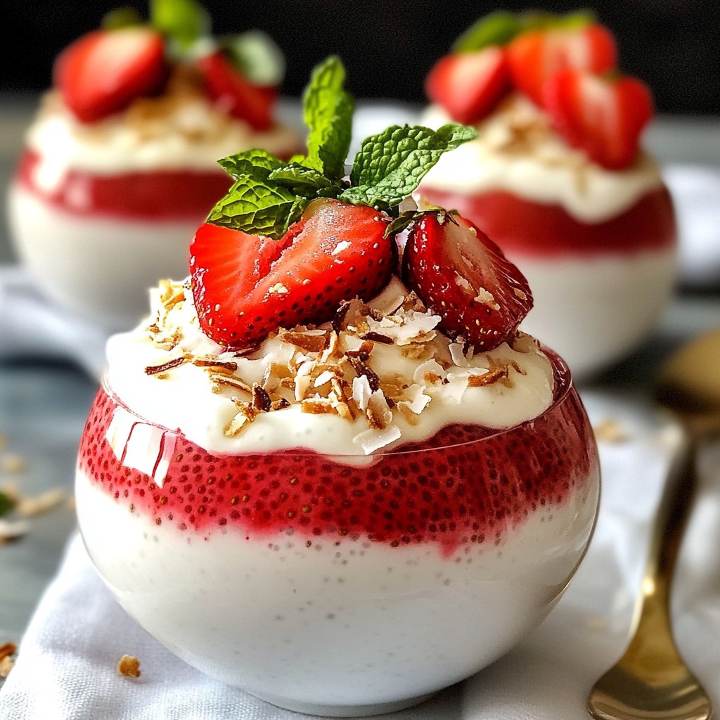 Strawberry Coconut Chia Pudding Simple and Tasty Treat