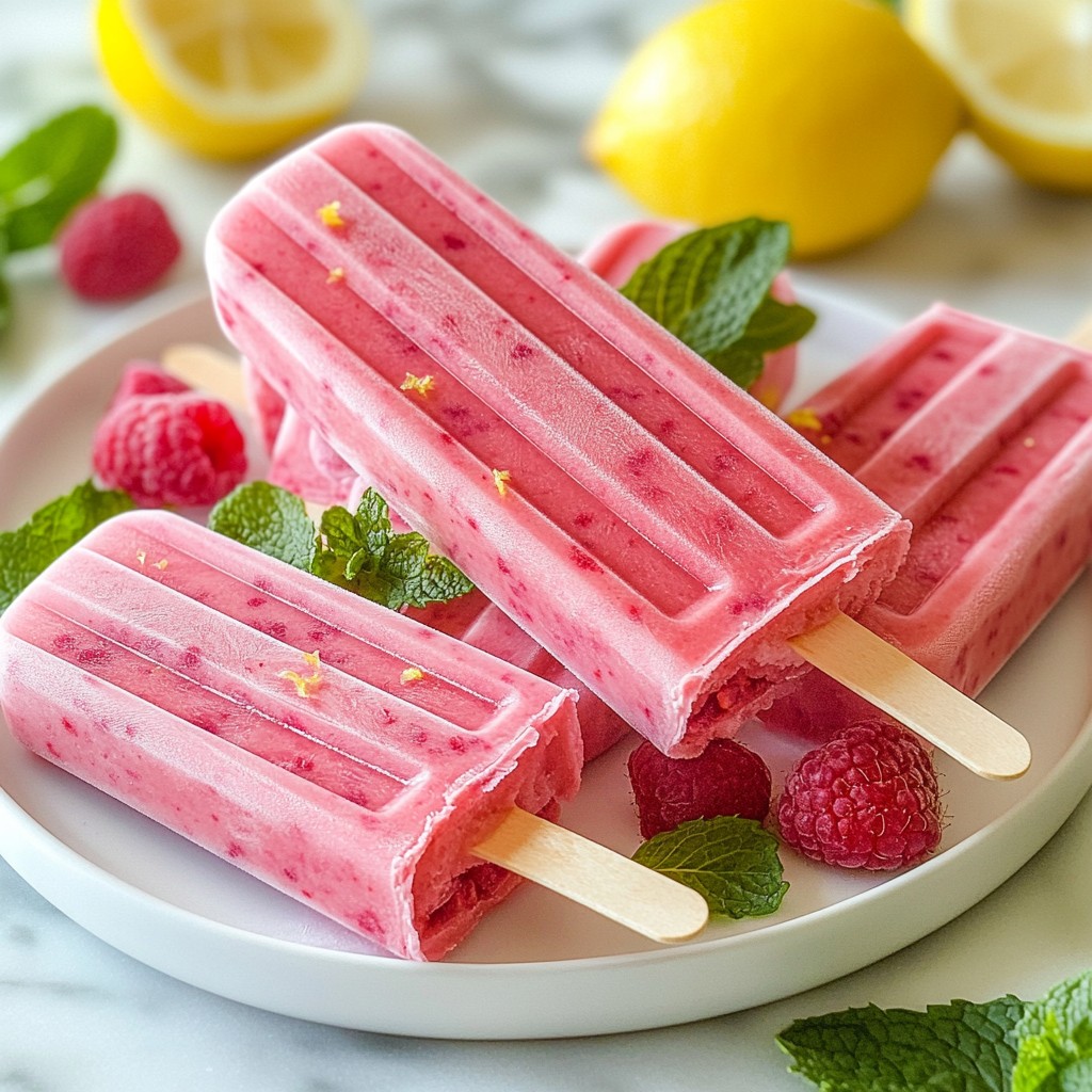 Raspberry Lemonade Popsicles Refreshing Summer Treat