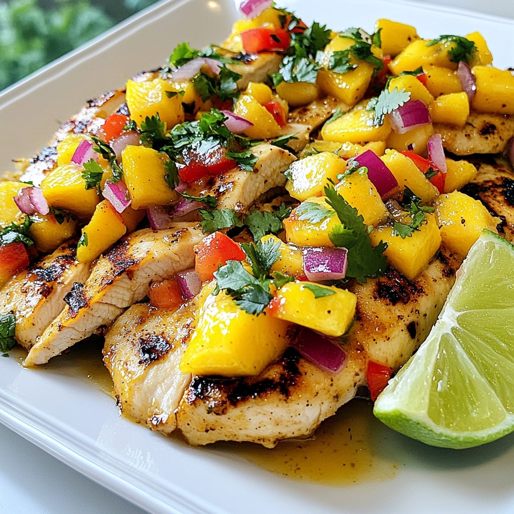 Tropical Mango Salsa Chicken Flavorful and Fresh Dish