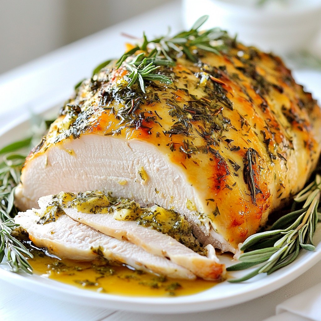 Savory Thanksgiving Herb-Roasted Turkey Breast Delight