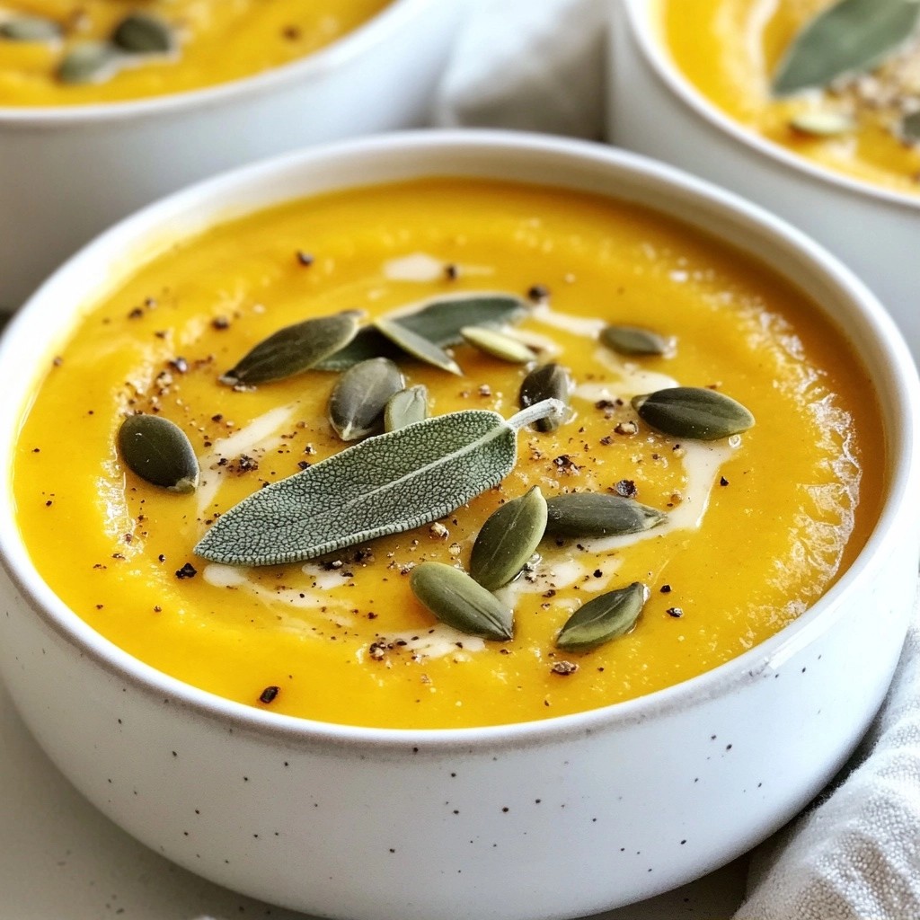 Velvety Thanksgiving Pumpkin Sage Soup Delightful Recipe