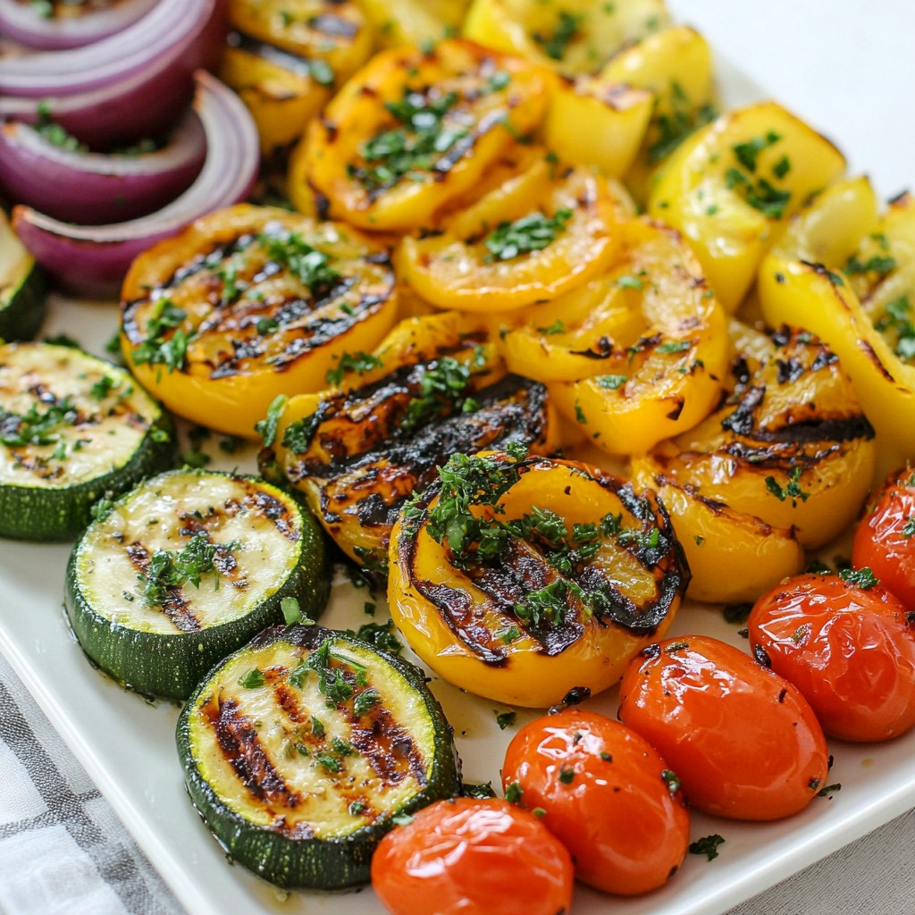 Lemon Herb Grilled Veggies Tasty and Fresh Delight