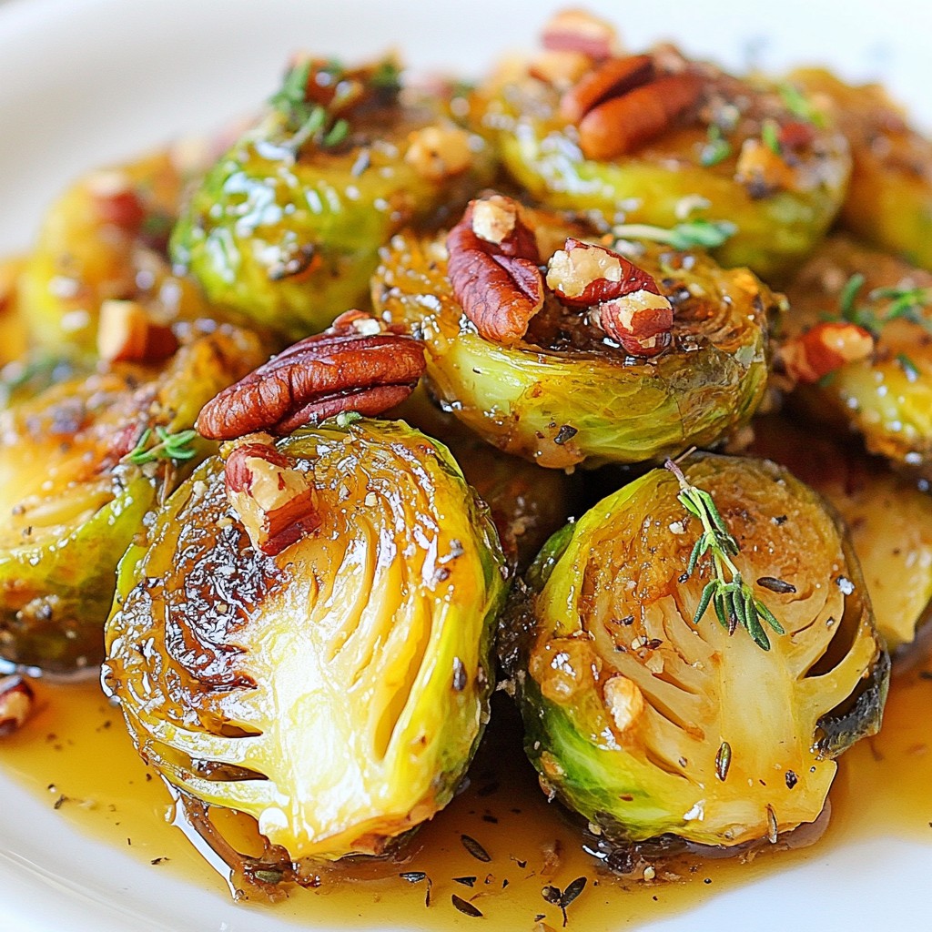 Maple Dijon Glazed Brussels Sprouts Easy and Flavorful Dish
