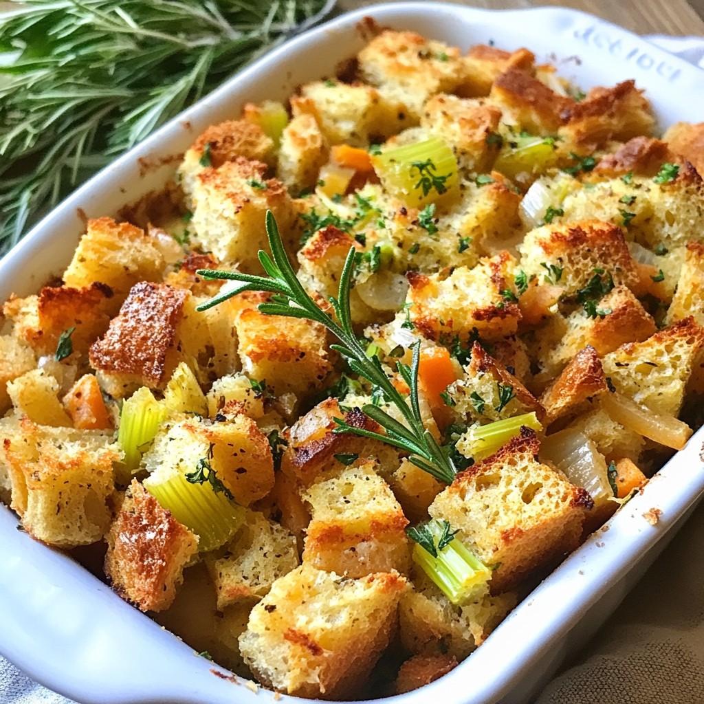 Savory Thanksgiving Herb-Infused Stuffing Delight