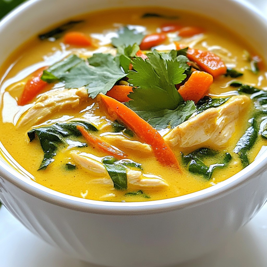 Coconut Curry Chicken Soup Flavorful and Comforting Dish