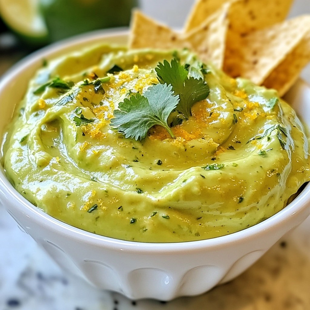 Avocado Lime Crema Flavorful and Easy Dip Recipe