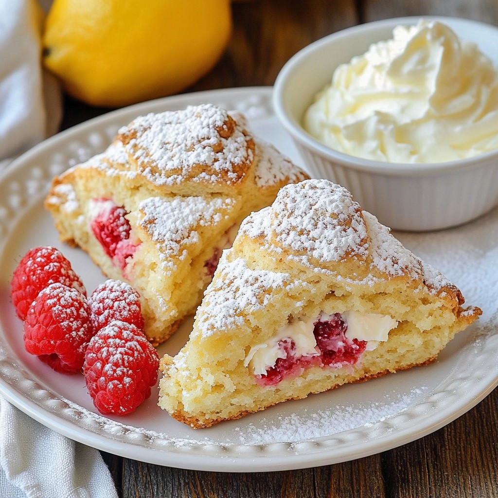 Lemon Raspberry Scones Delightful and Easy Recipe