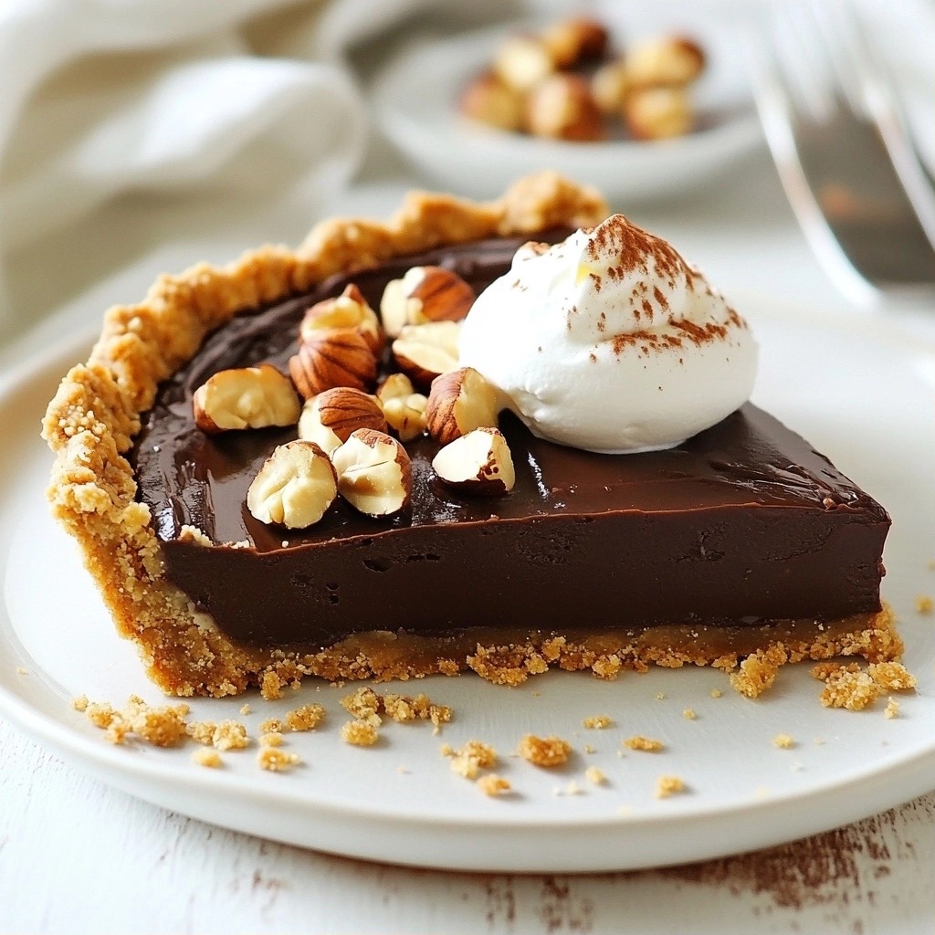 Rich Holiday Chocolate Hazelnut Truffle Tart Delight