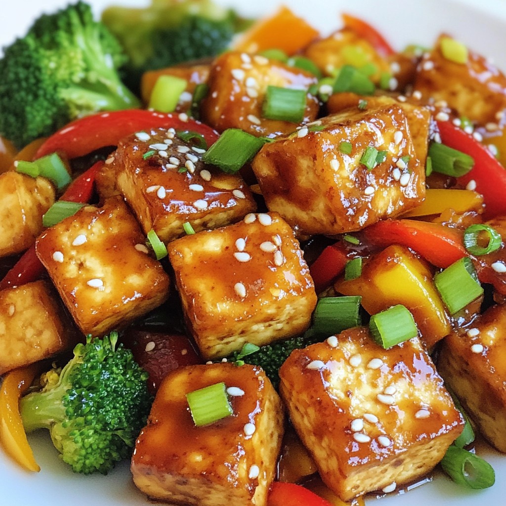 Honey Garlic Tofu Stir Fry Flavorful and Simple Dish