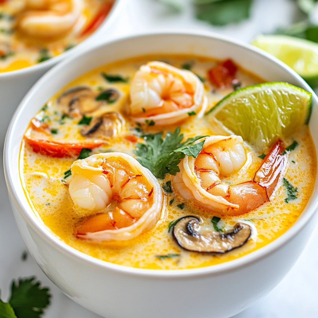 Thai Coconut Shrimp Soup Flavorful and Simple Recipe