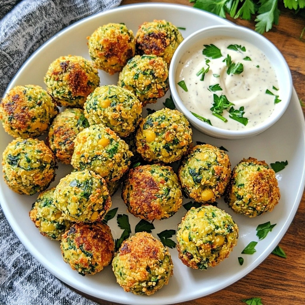 Crispy Holiday Chickpea and Spinach Balls Recipe