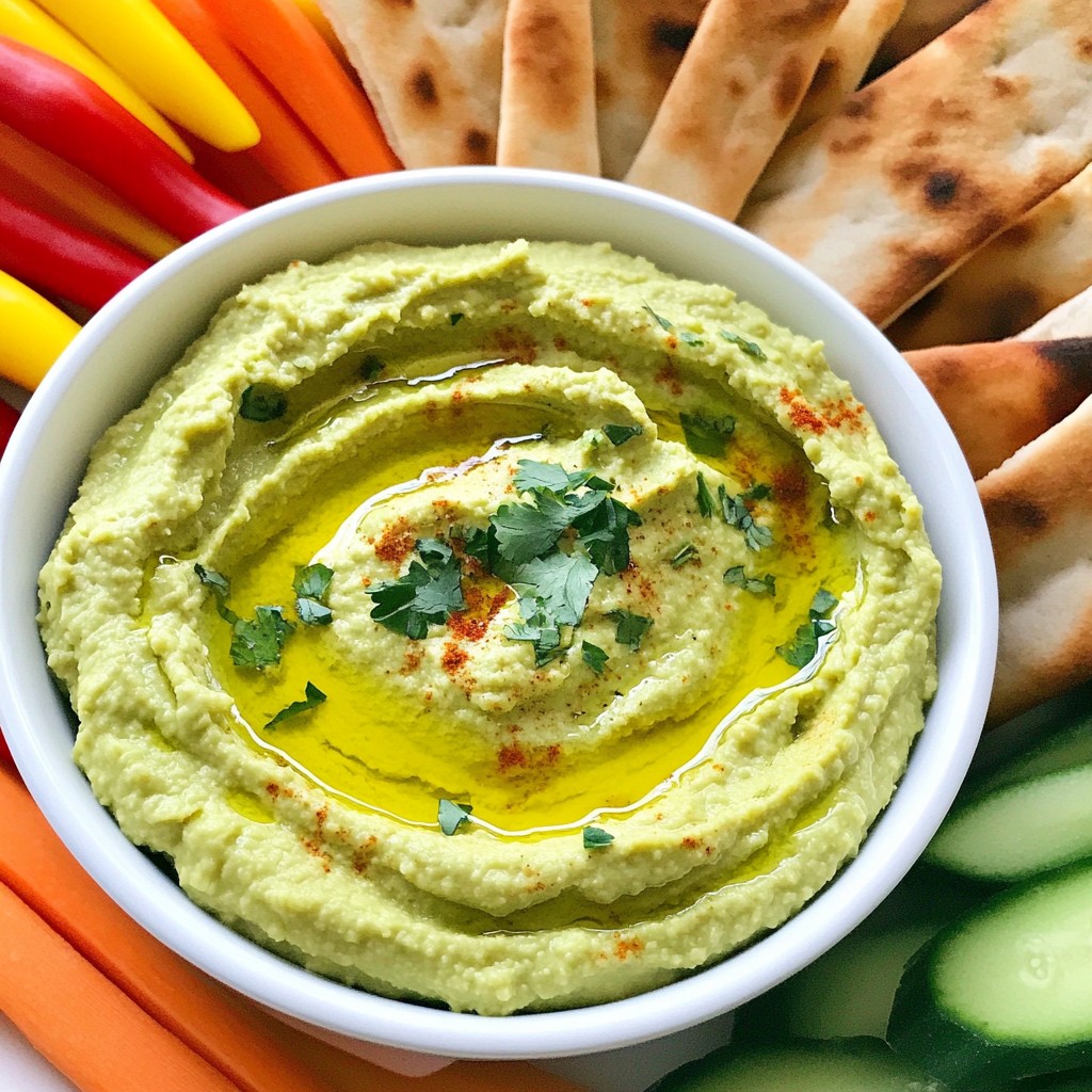 Spicy Avocado Hummus Flavorful and Creamy Dip