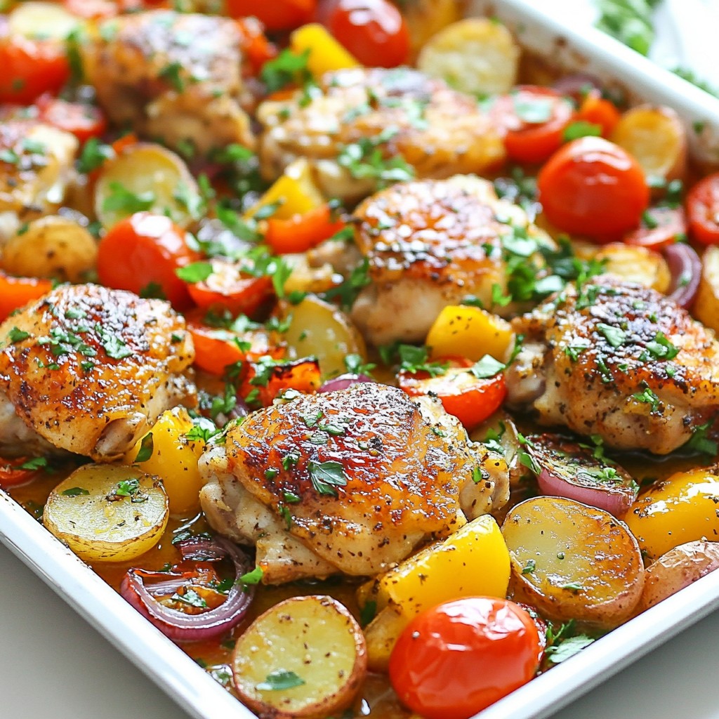 Greek Chicken Sheet Pan Dinner Savory and Simple Meal