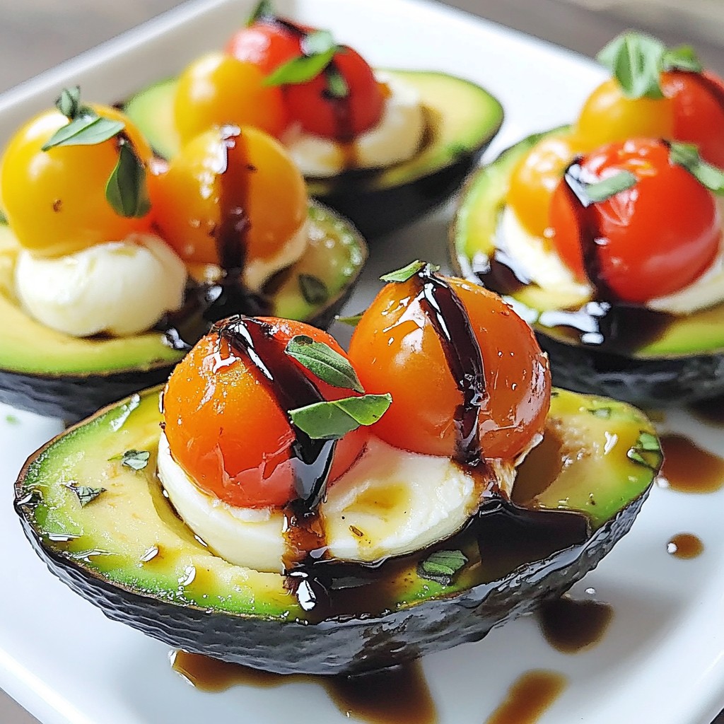 Caprese Stuffed Avocados Flavorful and Healthy Treat