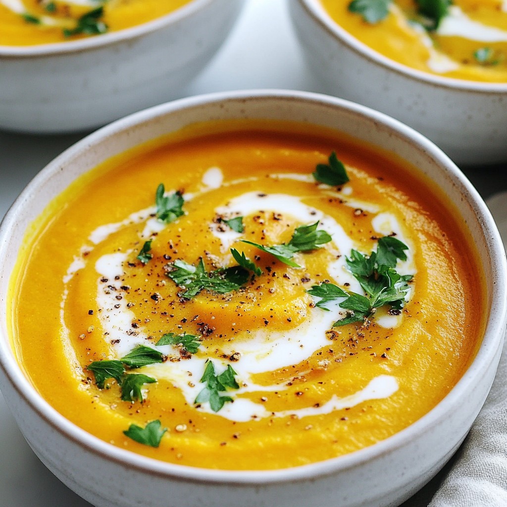 Honey Roasted Carrot Soup Rich and Flavorful Recipe