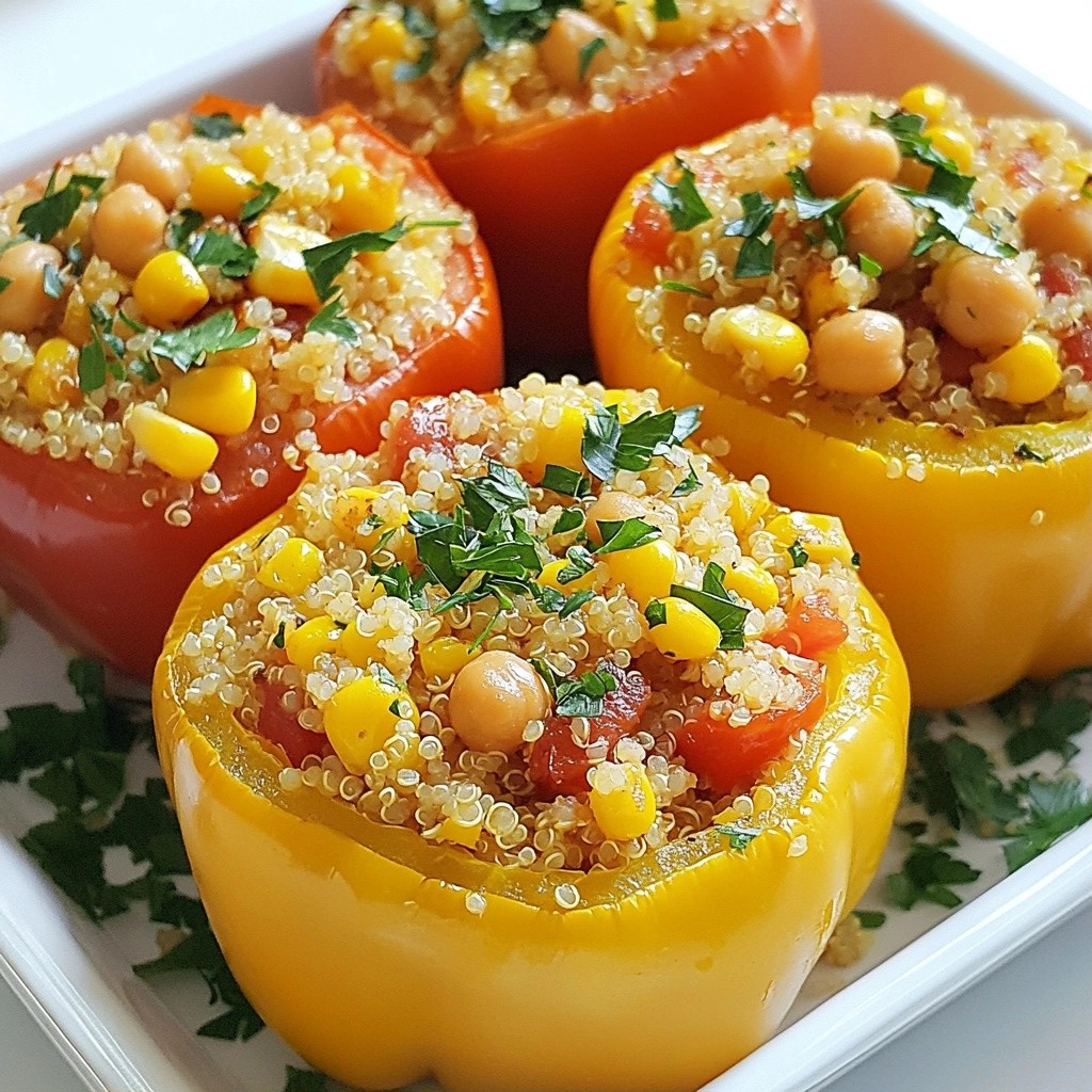 Hearty Thanksgiving Herb-Stuffed Bell Peppers Recipe