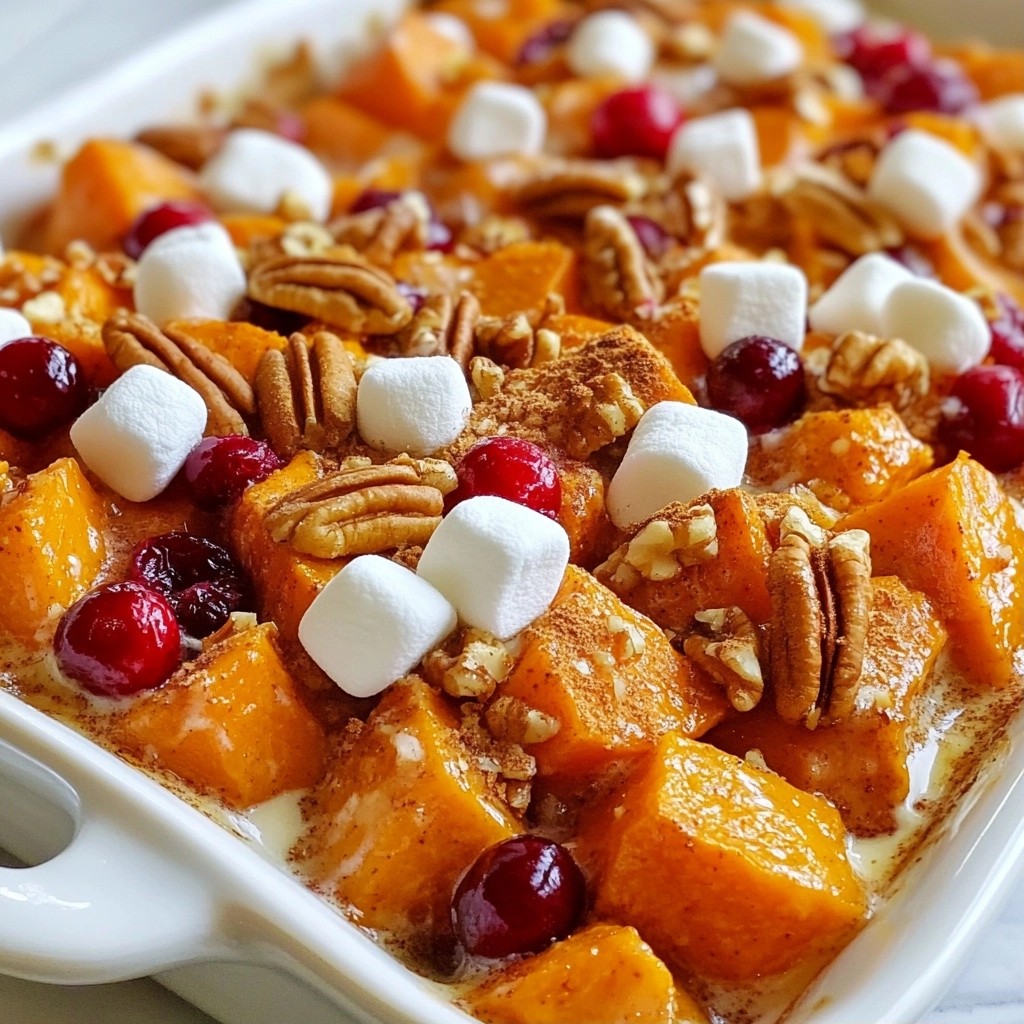 Hearty Thanksgiving Sweet Potato and Cranberry Bake Easy Recipe