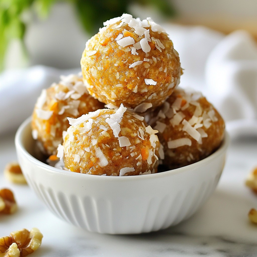 Carrot Cake Energy Balls Tasty and Nutritious Snack