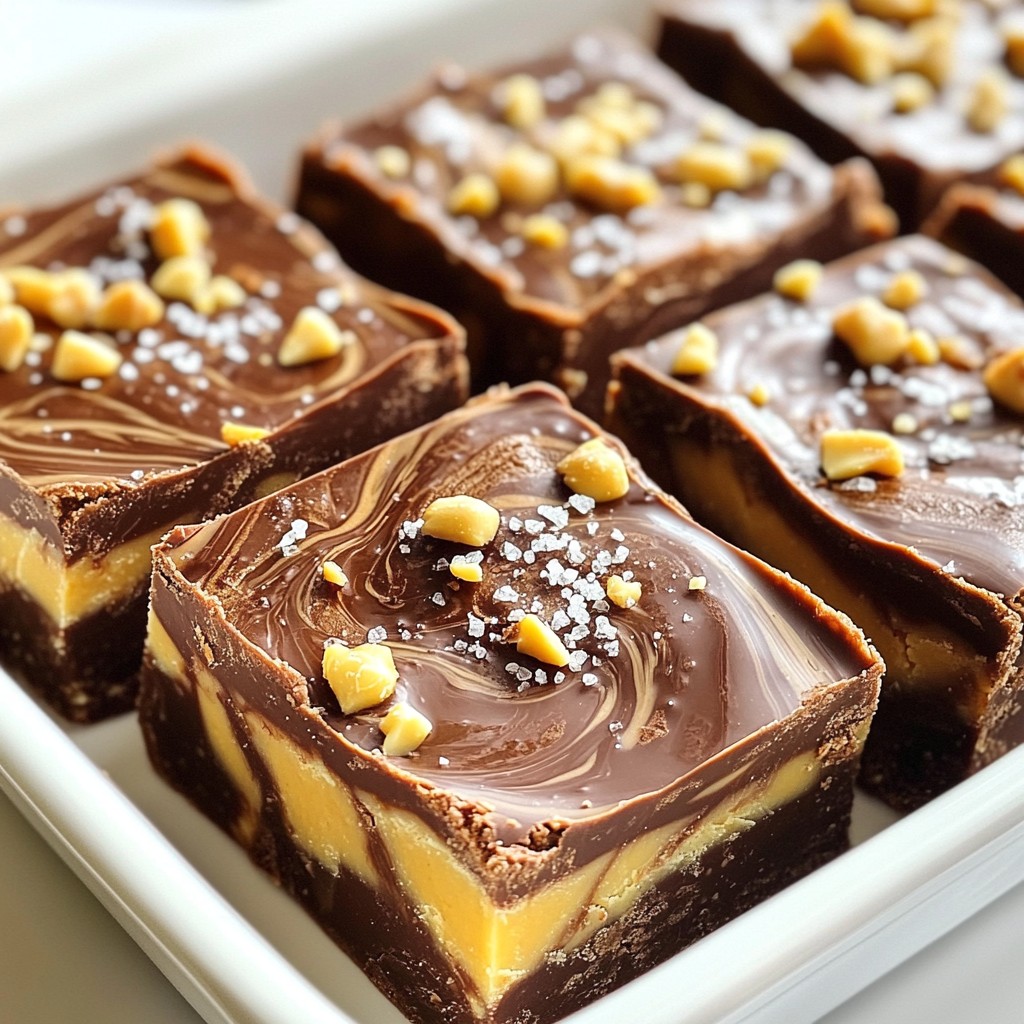 Chocolate Peanut Butter Swirl Fudge Irresistible Treat